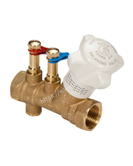 Клапан балансировочный статический Giacomini R206B Ду25 со штуцерами (R206BY005)