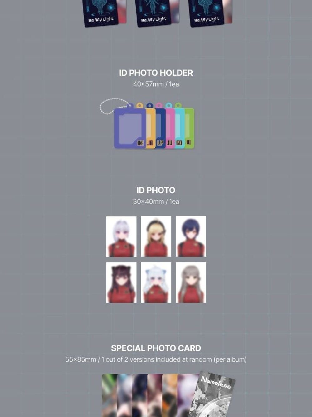 Альбом ISEGYE IDOL - Be My Light BINDER 6 Version SET