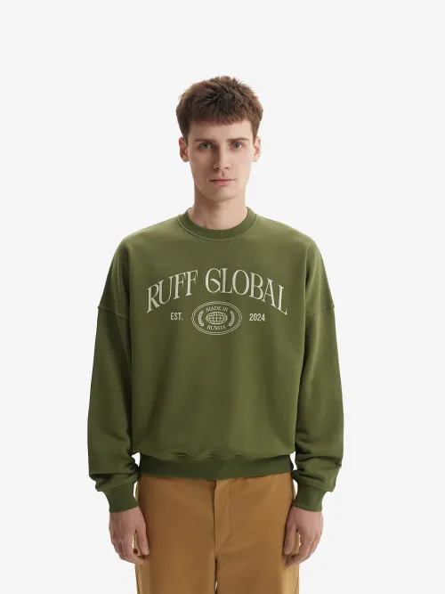 Толстовка Oversized хаки