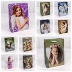 Пакет подарочный 14х20см "Ангелочки" (Микс)