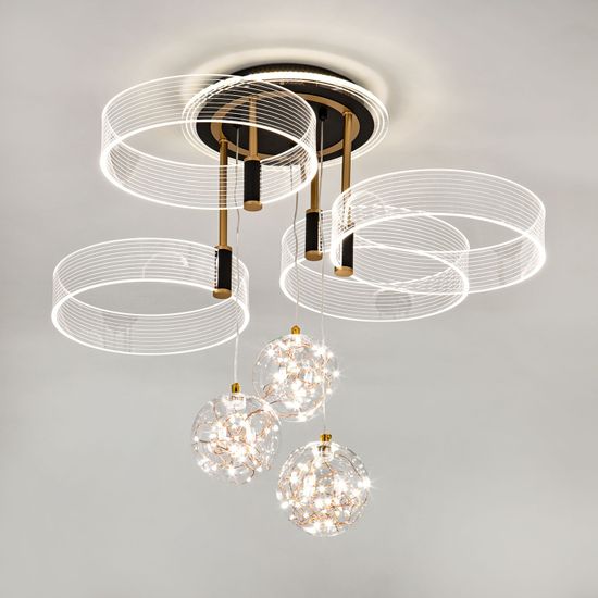 Потолочный светильник LED4U L1040-750 BK