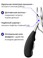Кусачки для ногтей на ногах, для жестких и вросших ногтей