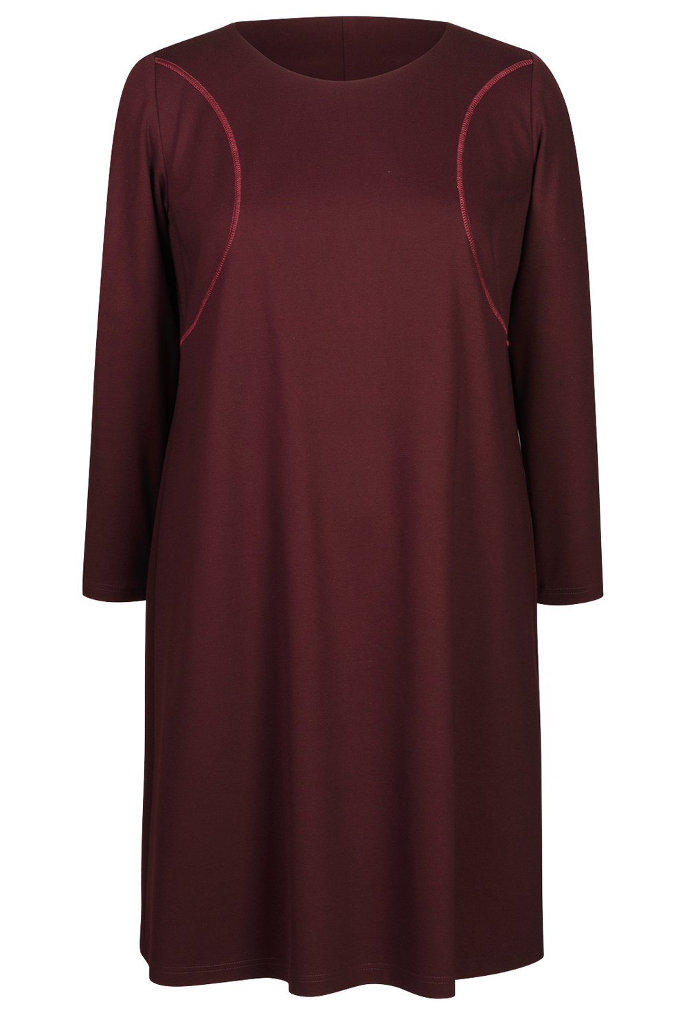 Трикотажное платье 2702АП, бордовый #359Бд052702АП