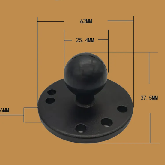 Крепление РАМ для небольших эхолотов макс. 5-6 дюймов алюминиевое