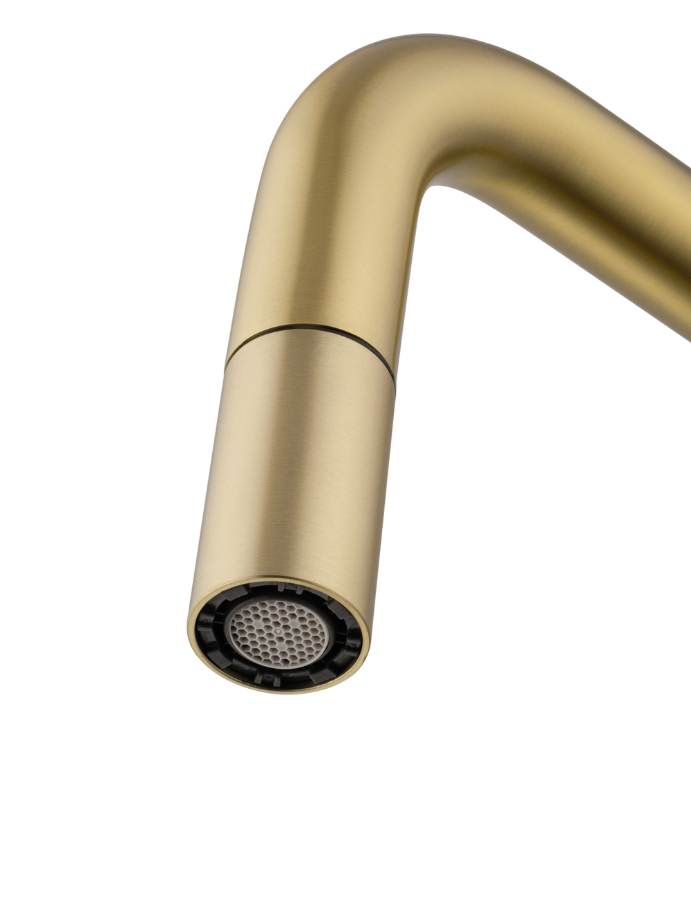 Смеситель для кухни с выдвижым изливом WONZON & WOGHAND, Брашированное золото (WW-6018-BG)