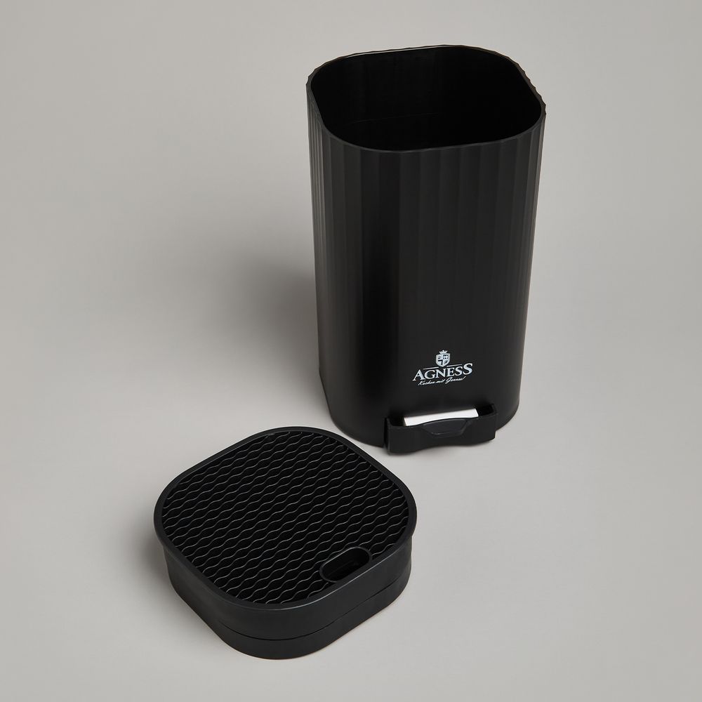 ПОДСТАВКА ДЛЯ НОЖЕЙ AGNESS С ТОЧИЛЬНЫМ КАМНЕМ 13,6*14,6*23 СМ