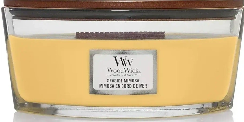 WOODWICK LARGE HOURGLASS SEASIDE MIMOSA CANDLE 609 GR
