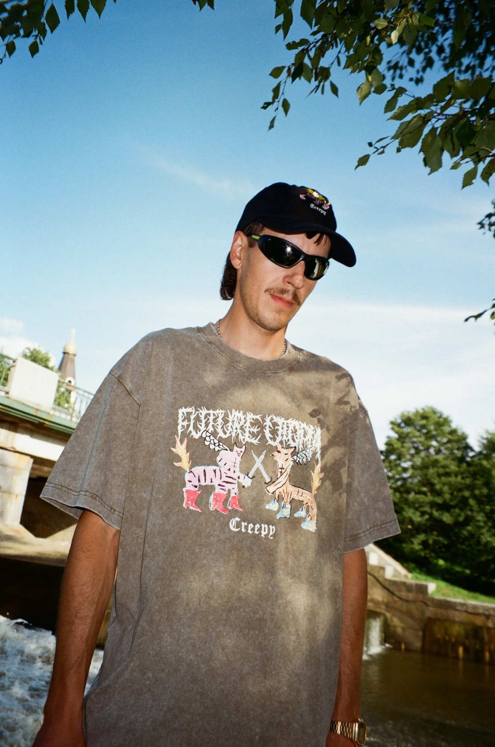 Купить Футболка Creepy Clothing Утопия зеленая Футболка Creepy Clothing Утопия зеленая