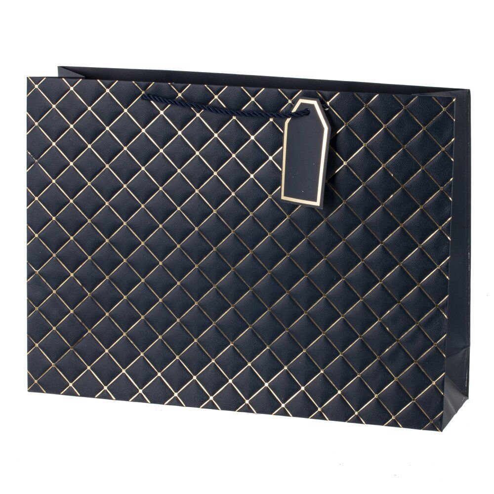 GAEM Пакет подарочный L (бумага 210г/м2, блок 12шт), L41 W12 H32 см, 6в.