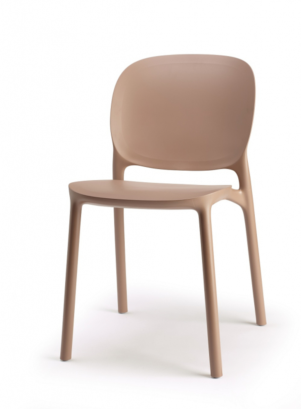 Стул пластиковый Scab Design Hug Go Green, карамель