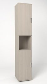 Шкаф узкий высокий с нишей МОНОЛИТ