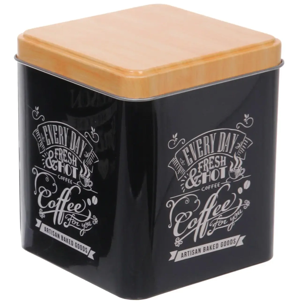 Банка для продуктов металлическая «Black style» 1000мл микс рисунков