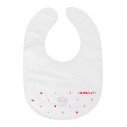 Нагрудник махровый на липучке "Лучший подарок" 1 шт и погремушка "Фантазия" ПОМА набор