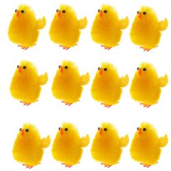 GAEM Набор из 12-ти фигурок декоративных "Цыпленок" (3,5*5,5*7), L18 W16 H7 см