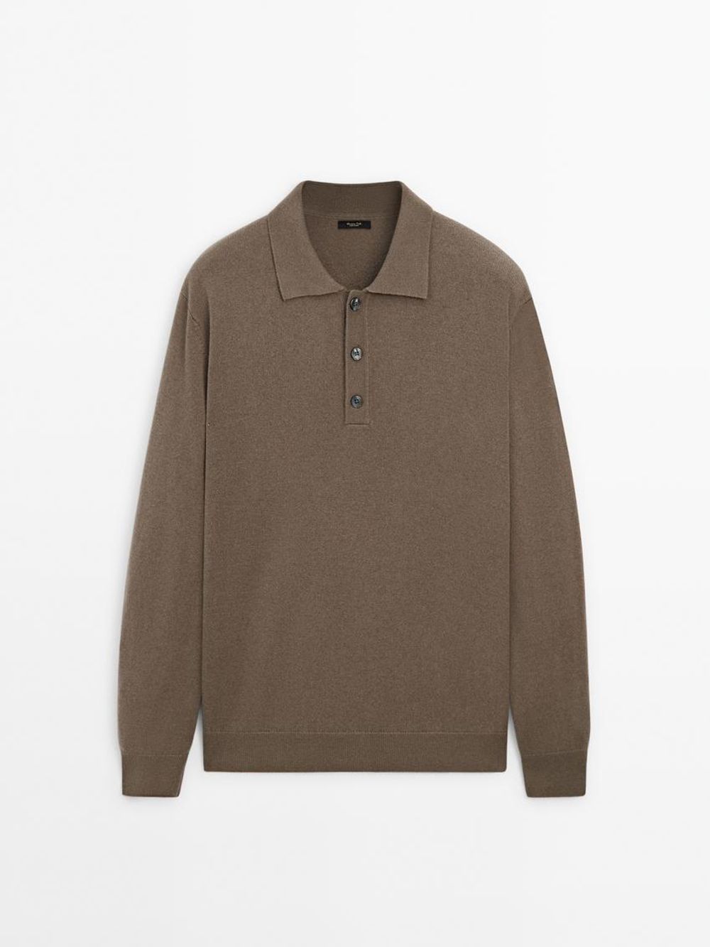 Massimo Dutti Поло из смесовой шерсти, норка