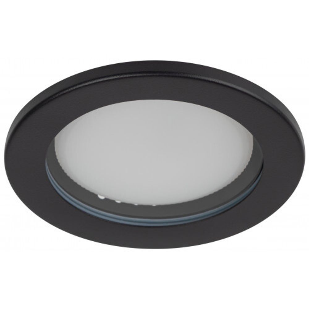 Встраиваемый светильник влагозащищенный ЭРА KL95 SBK GX53 IP44 черный