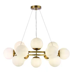 SLE1191-203-12 Светильник подвесной Золотистый/Белый E27 12*60W FRATTA