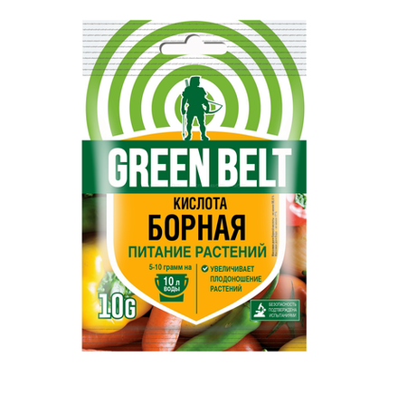 Борная кислота GREEN BELT 10 гр  (1/100)