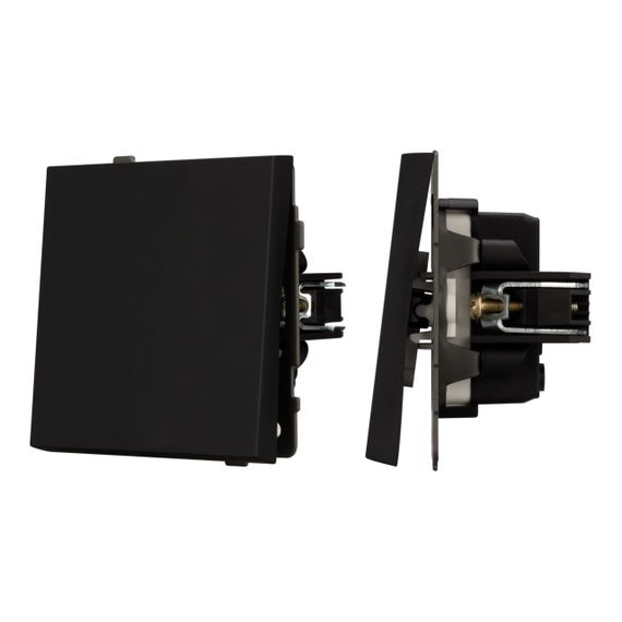 Механизм выключателя одноклавишный непроходной SWT-TENDO-MK01-SFPL-BK (230V, 10A) Arlight 054566
