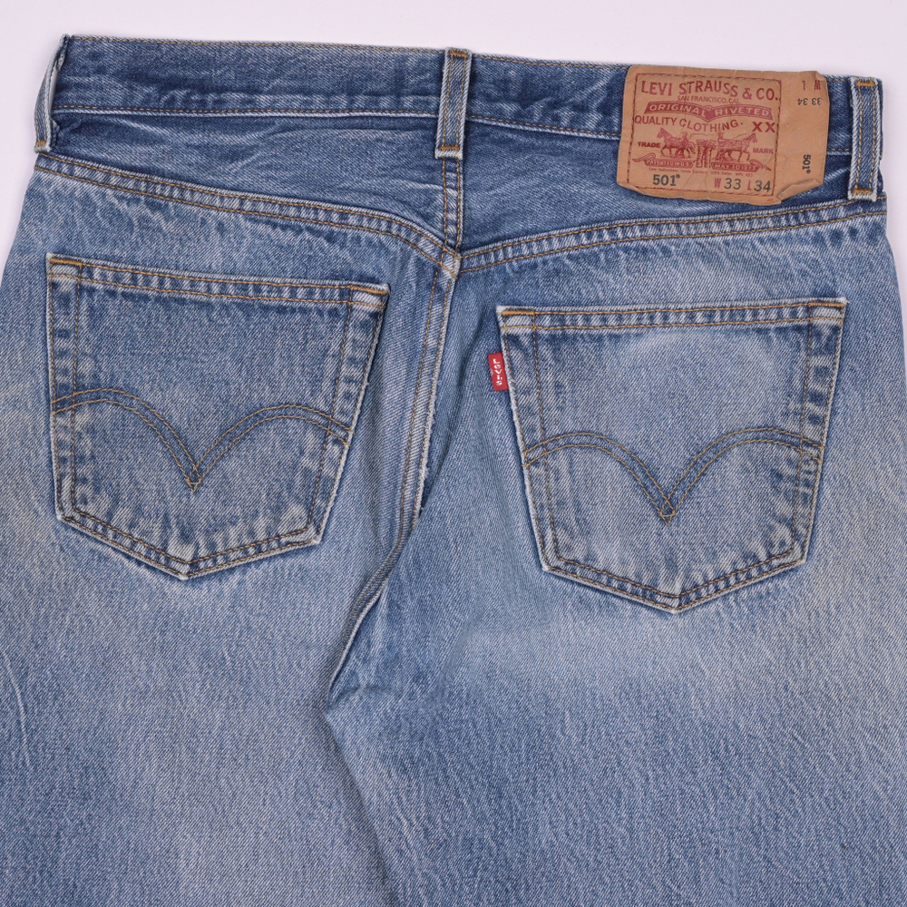 Дистресс джинсы Levi's 501, M (32x32)