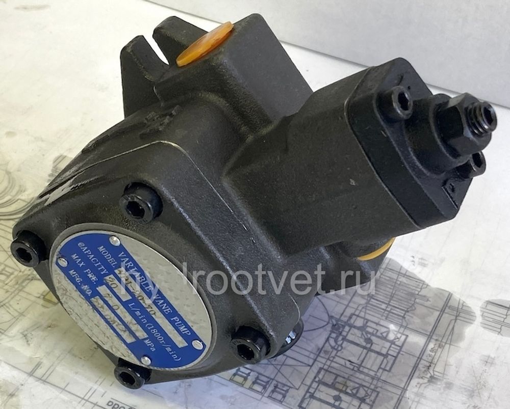 VP1-20-35 - Пластинчатый регулируемый насос, с рабочим объемом 11,1 см3, диапазон регулировки давления 15-35 бар, аналог насосов PVE-011PC2-R00B/30N и PVT-210/35