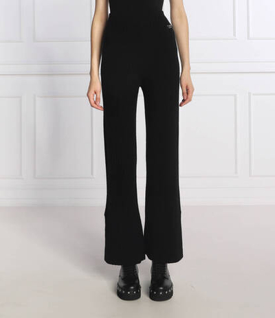 Хлопковые трикотажные штаны TWINSET - черный(222TP3342)