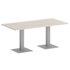 Home Office Стол прямоугольный VR.SP-5-180.2 Денвер Светлый/Металл Серый 1800*900*753