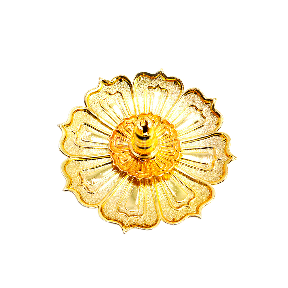 Подставка под благовония Лотос цвет золотистый, металл силумин