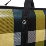 Сумка хозяйственная с внешним карманом « БАУЛ», цвет жёлтый/чёрный, 70*55*23см