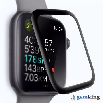 Tempered Glass 3D Full Cover for Watch SE 44mm Black