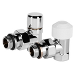 Набор термостатический для радиатора угловой Royal Thermo Design 1/2quot;М30х1,5 (Хром)
