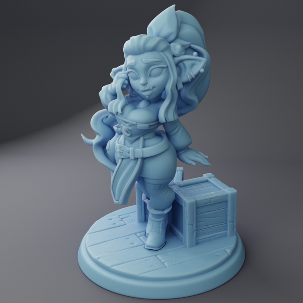 Миниатюры Девушки гоблины 32мм 75мм 100мм goblin girl