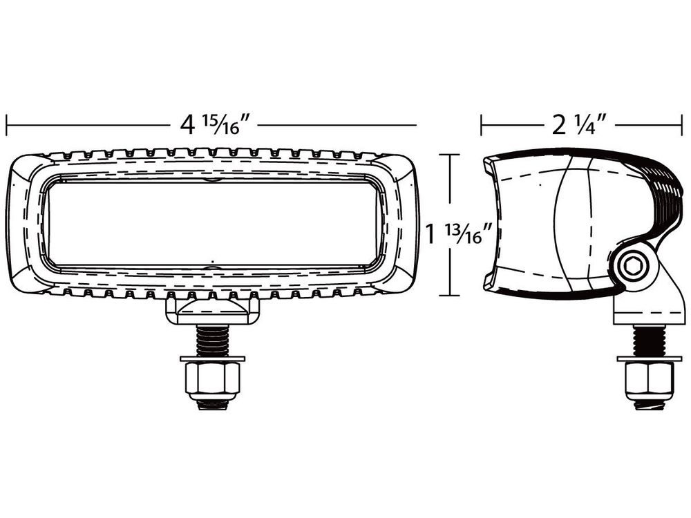 Rigid Industries SRQ Flood (4 диода, 2 шт.)