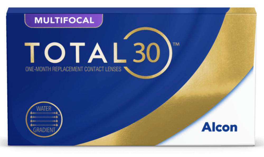 Ежемесячные контактные линзы Total30 Multifocal (уп. 3 линзы)