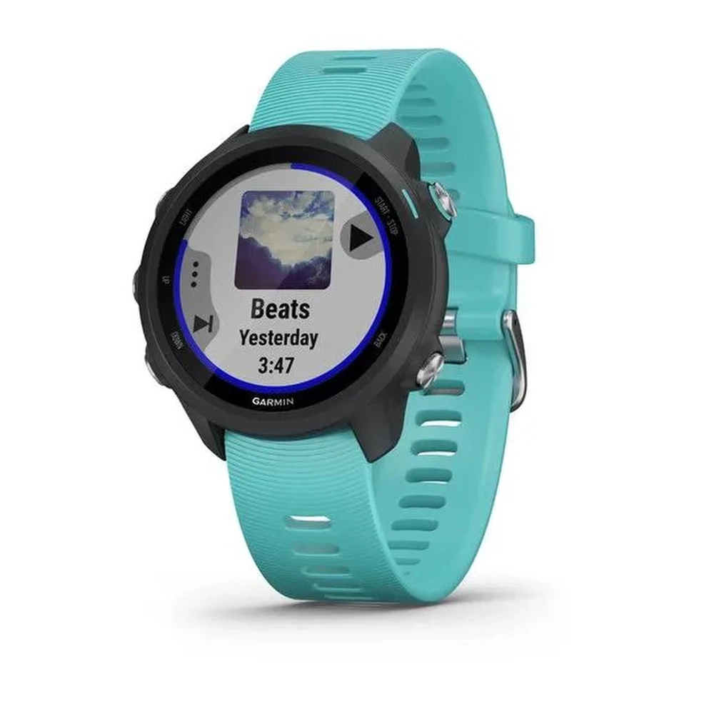 Часы для бега Garmin Forerunner 245 Music, бирюзовый, 010-02120-32