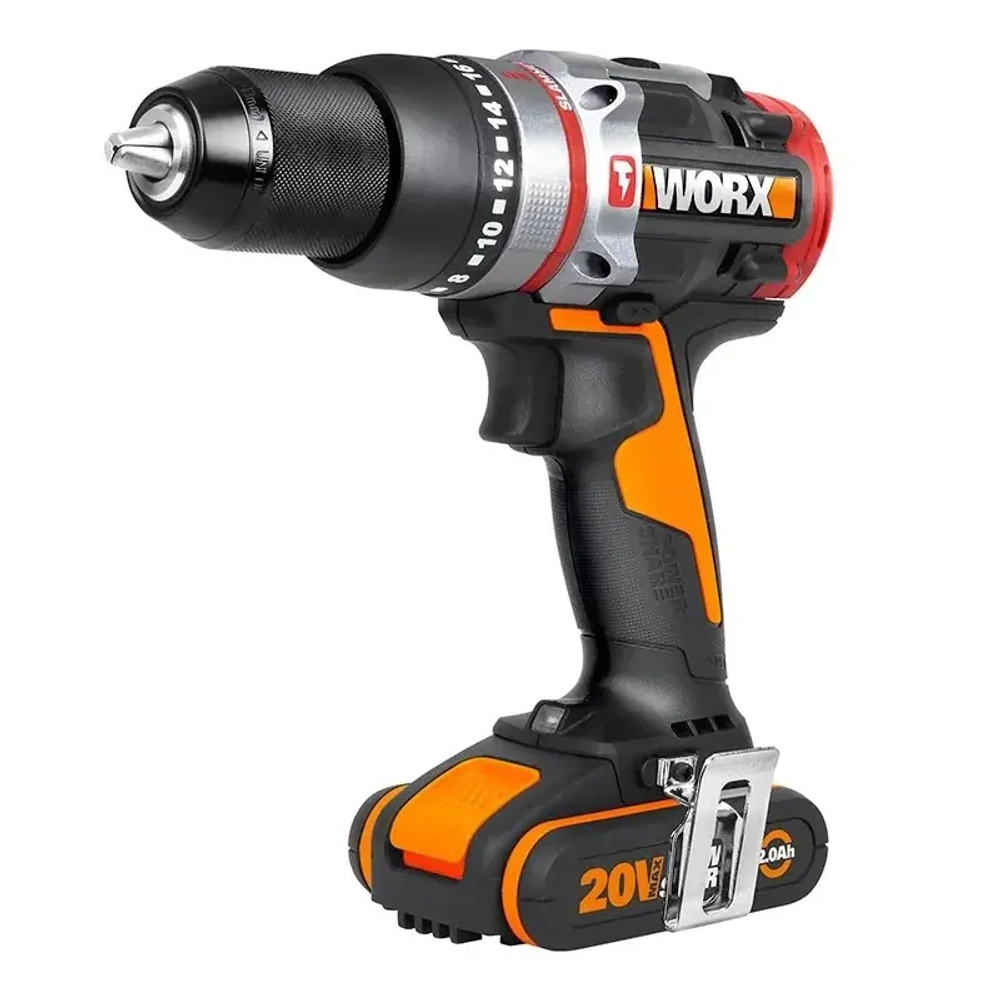 WORX WX354 аккумуляторная дрель-шуруповерт (2 x 2 Ач, ЗУ)