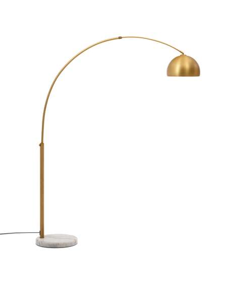 Торшер Madali 160 см, латунь, белый мрамор