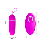 Виброяйцо Debby с дистанционным пультом и 12 видами вибрации (Цвет: лиловый)