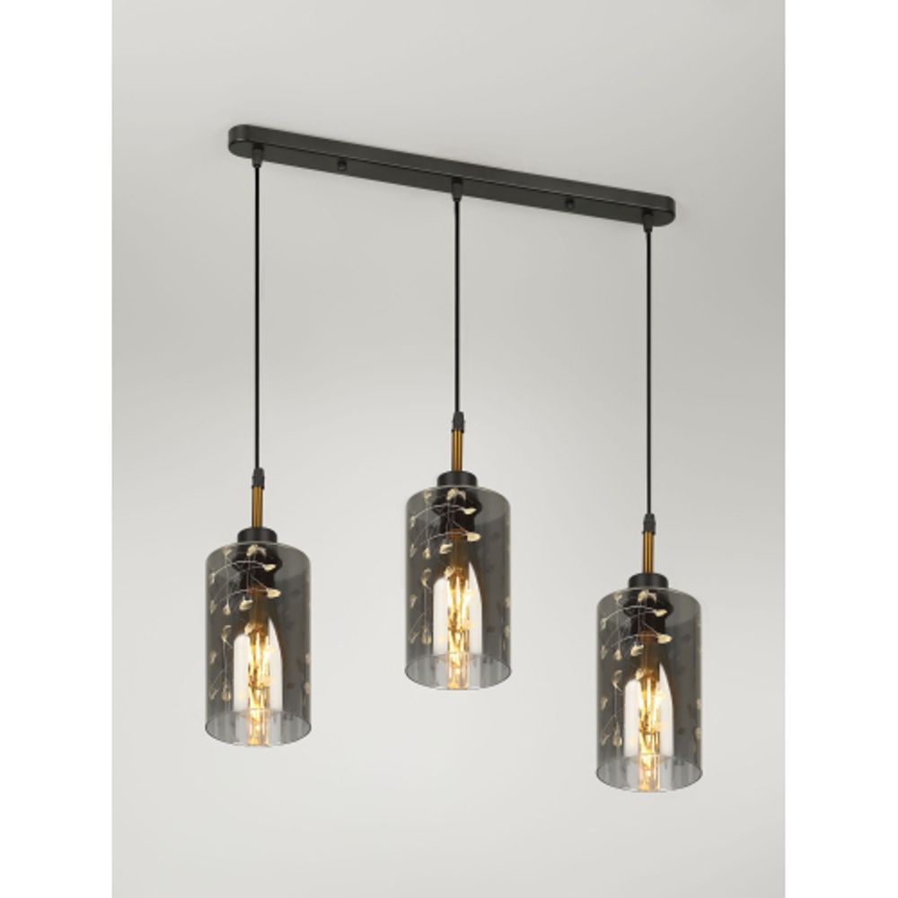 Светильник подвесной (подвес) Rivoli Eileen 9154-203 3хЕ27 60 Вт модерн | Rivoli