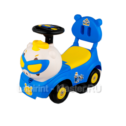 Детский толокар/каталка "MalinaBay НТ-5520" синий