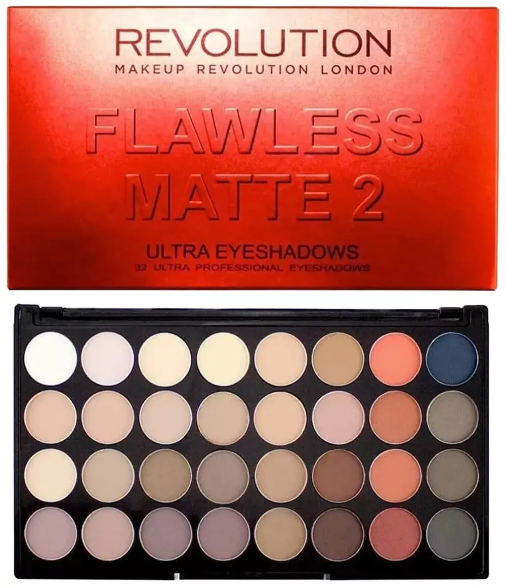 Палетка теней Makeup REVOLUTION 32 Eyeshadow Palette Flawless 2