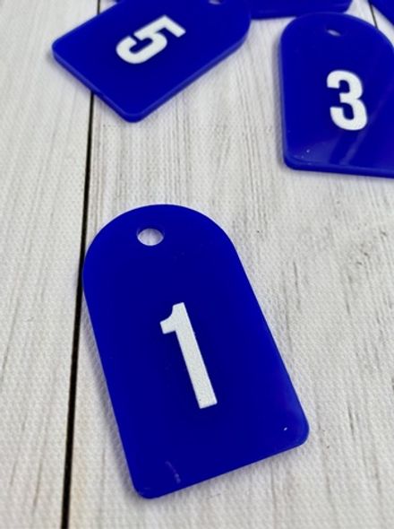 Номерки для ключей 30х50 (Комплект)