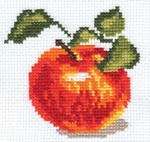 Яблочко¶Размер: 8х8 см¶Кол-во цветов: 10