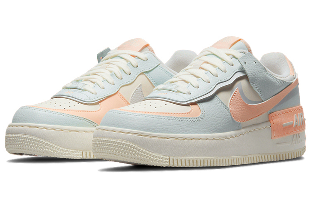 Nike Air Force 1 Low Shadow wear-resistant non-slip low-top sneakers women's light blue powder