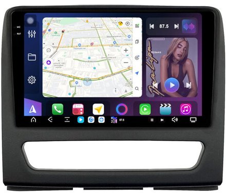 Магнитола для Sollers Atlant 2022+ (рамка большая) - FarCar GX9-9601-9 монитор 9.5" 2K QLED на Android 14, TS20, 6+128Гб, CarPlay, 4G SIM-слот