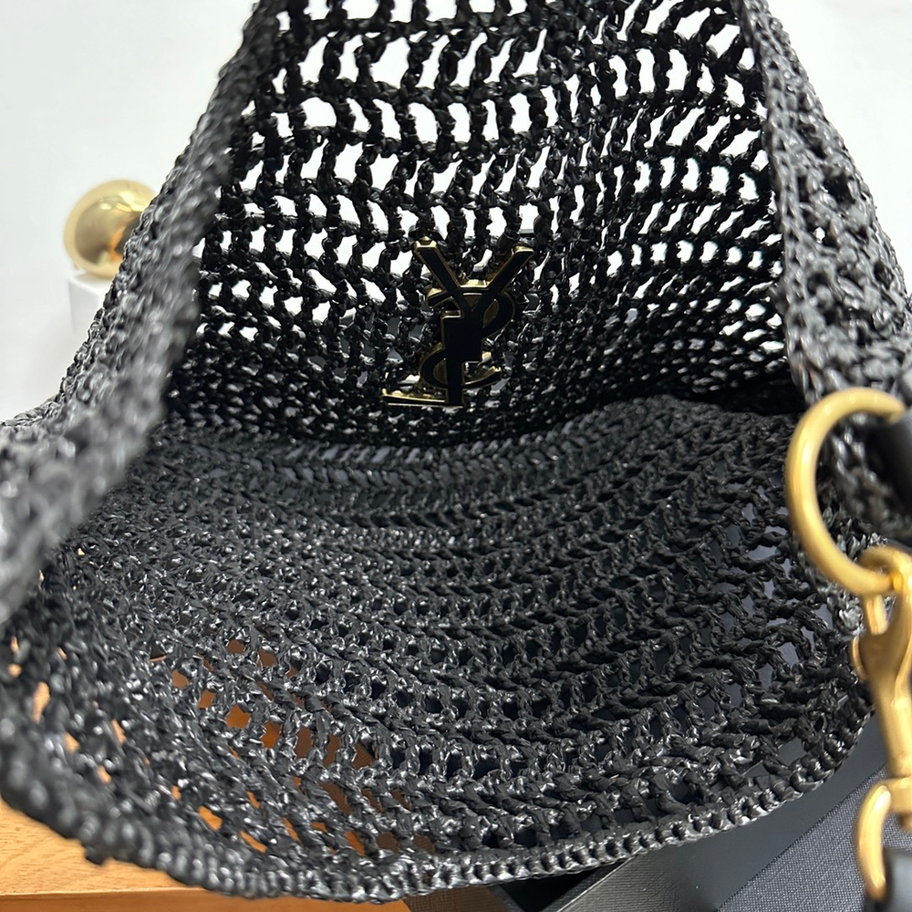 Saint Laurent Oxalis Bag In Raffia