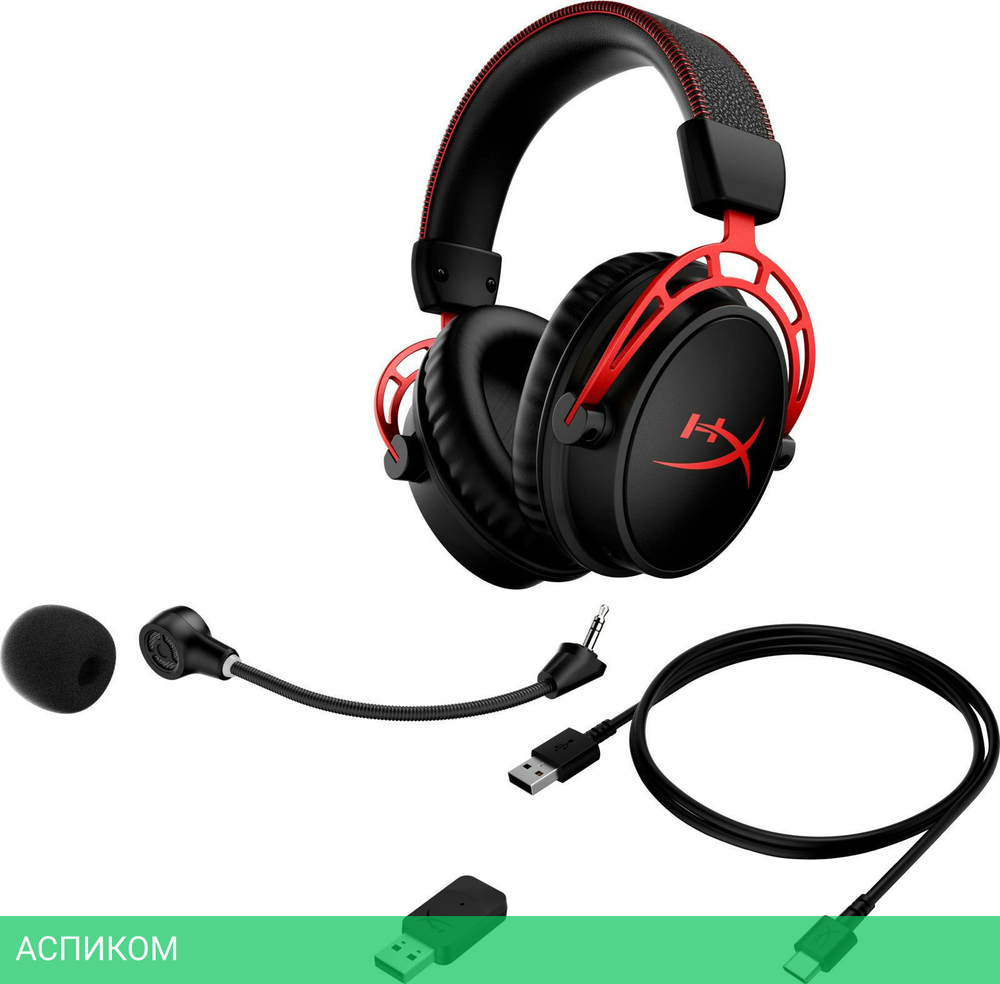 Наушники HyperX Cloud Alpha Wireless черный (5D4AA)