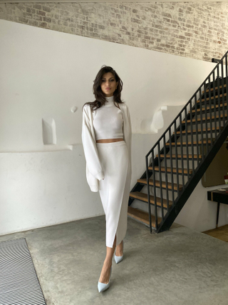 Юбка на запах, белый