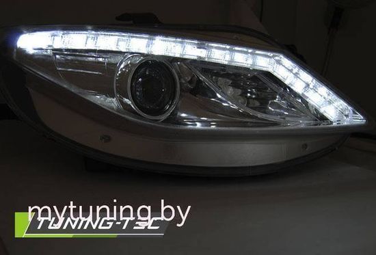 Передние фары Daylight для Seat Ibiza 6J (08-12) Chrome