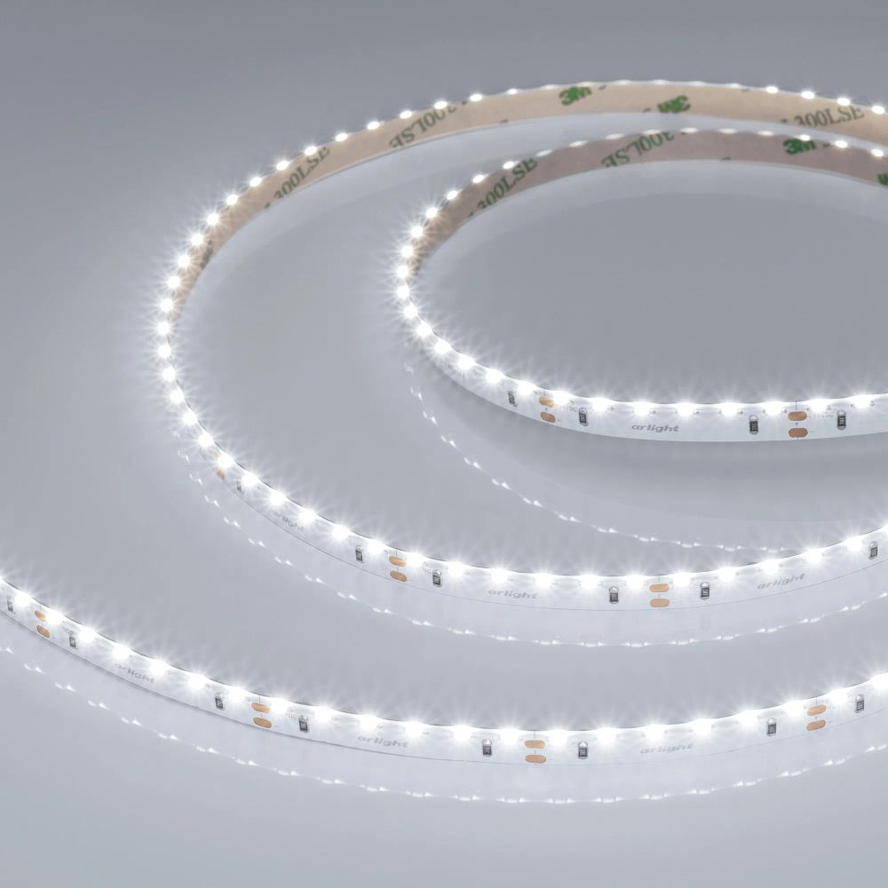 Светодиодная лента RS-S120-8mm 24V White6000 (9.6 W/m, IP20, 3014, 5m) (Arlight, боковое свечение) 039428